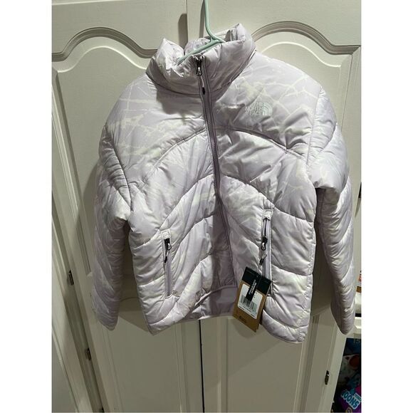 The North Face NSE 2000 lavender white marble puffer jacket Medium - Picture 1 of 9
